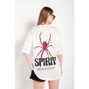 Know Women's White Spirit Printed T-shirt