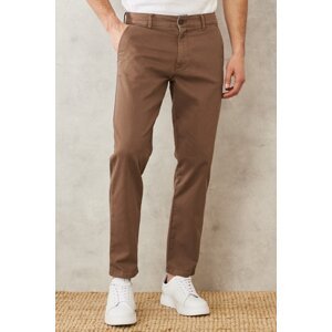 ALTINYILDIZ CLASSICS Men's Mink Comfort Fit 360 Degree Flexibility in All Directions Side Pocket Trousers.