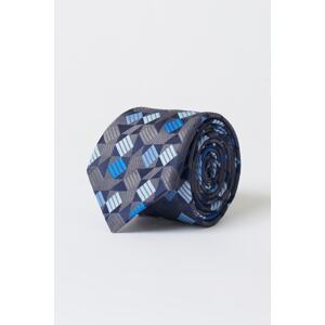 ALTINYILDIZ CLASSICS Men's Anthracite-Navy Blue Patterned Anthracite Navy Blue Classic Tie