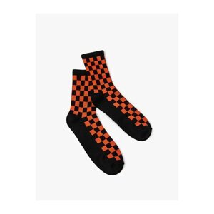 Koton Checkered Patterned Crew Neck Socks
