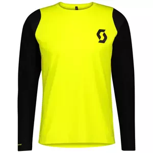 Pánský cyklistický dres Scott  Trail Progressive L/Sl Sulphur Yellow/Black