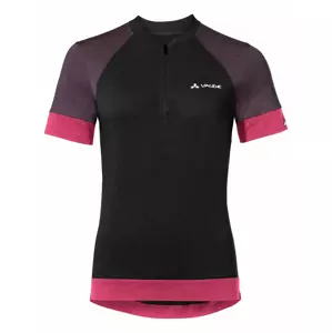 Dámský cyklistický dres VAUDE  Altissimo Q-Zip Shirt Black 38