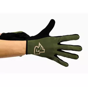 Cyklistické rukavice Race Face  Trigger zelené