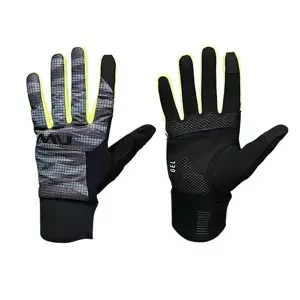 Pánské cyklistické rukavice NorthWave  Fast Gel Glove Anthra/Yellow Flu