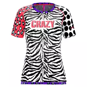 Dámské tričko Crazy Idea  Mountain Flash Black/Zebra