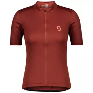 Dámský cyklistický dres Scott  Endurance 10 S/Sl Rust Red/Brick Red