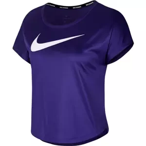 Dámské tričko Nike Swoosh Run Top SS fialové, XS