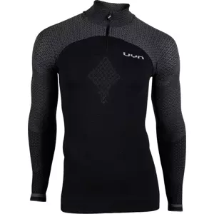 Pánské tričko UYN Running Alpha OW Shirt LS Zip Up černo-šedé, S