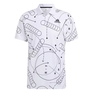 Pánské tričko adidas  Club Graphic Polo White M
