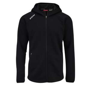 Pánská mikina CCM  LOCKER ROOM FLEECE FULL ZIP HOODIE black