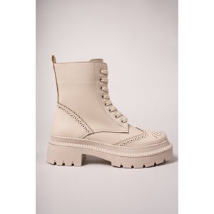 Riccon Calaerel Women's Boots 00121404 Beige Skin.