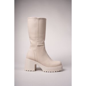 Riccon Henelra Women's Boots 0012270 Beige Skin.