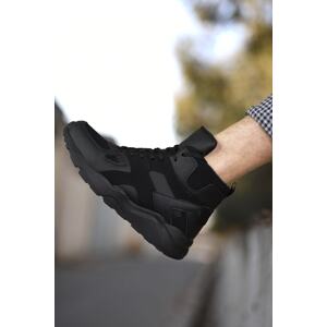 Riccon Ultra Light Black Men's Black Sneaker Boots 0012350