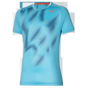 Pánské tričko Mizuno  Shadow Graphic Maui Blue XL