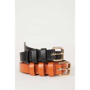 DEFACTO Woman Faux Leather Dual Classic Belt