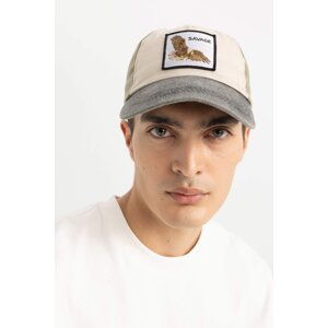 DEFACTO Man Label Printed Jean Baseball and Basketball Cap