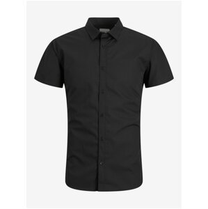 Černá pánská košile s krátkým rukávem Jack & Jones Joe - Pánské