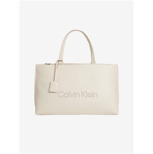 Krémový dámský shopper Calvin Klein - Dámské