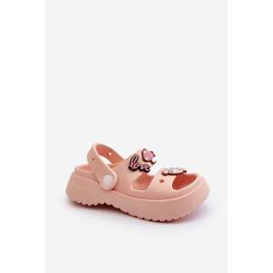 Lehké dětské pěnové sandále s ozdobami, růžové Ifrana