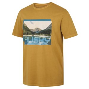 Pánské bavlněné triko HUSKY Tee Lake M mustard