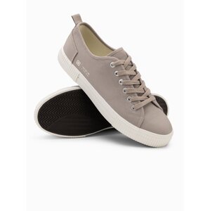 Ombre BASIC men's classic low sneakers - ash