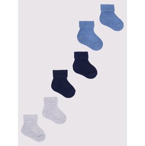Yoclub Kids's Baby Boys' Turn Cuff Cotton Socks 3-Pack SKA-0009C-0000-001