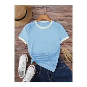 Know Unisex Baby Blue Combed Cotton Interlock T-Shirt