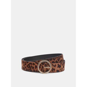 Hnědý pásek s leopardím vzorem Dorothy Perkins