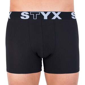 Pánské boxerky Styx long sportovní guma černé