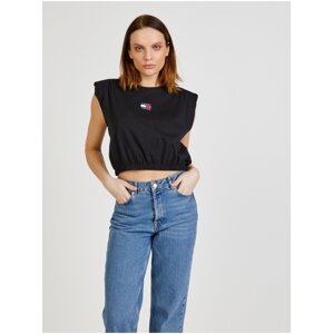 Černé dámské cropped tričko Tommy Jeans