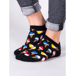 Yoclub Unisex kotníkové veselé bavlněné ponožky vzory barvy SKS-0086U-A800