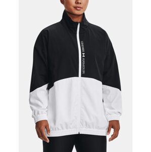 Černá dámská bunda Under Armour Woven FZ Oversized Jacket