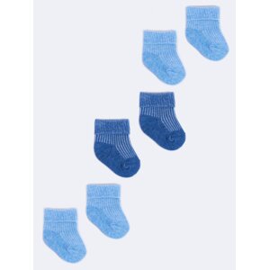 Yoclub Dětské 3Pack Chlapecké Ponožky s Ohnutým Límcem SKA-0009U-0000-004