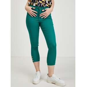 Orsay Zelené dámské zkrácené kalhoty - Dámské