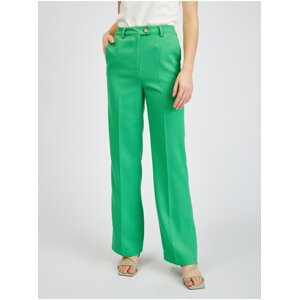 Orsay Zelené dámské flared fit kalhoty - Dámské