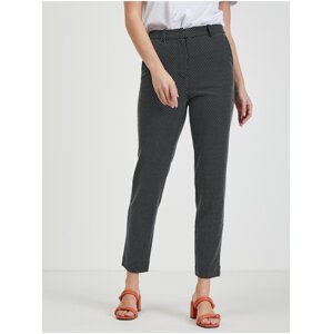 Orsay Bílo-černé dámské puntíkované kalhoty - Dámské