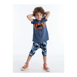 mshb&g Shark Camo Boys T-shirt Capri Shorts Set