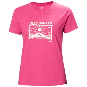 Dámské tričko Helly Hansen F2F Organic Cotton T-Shirt Cascadia Pink