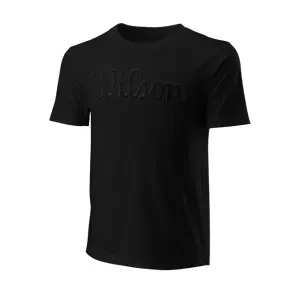 Pánské tričko Wilson  Script Eco Cotton Tee Black L