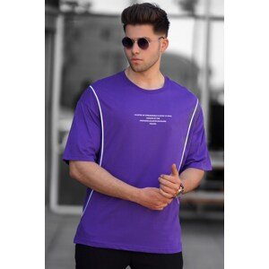 Madmext Purple Oversize Men's T-Shirt 5234