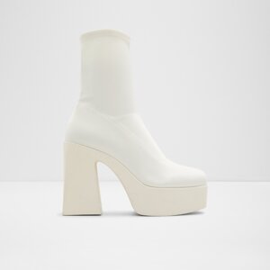 Bílé dámské kotníkové boty na platformě ALDO Grandstep