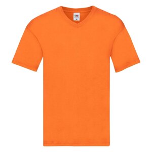 Pomarańczowa koszulka męska Original V-neck Fruit of the Loom