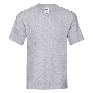 Grey T-shirt Original V-neck Fruit of the Loom