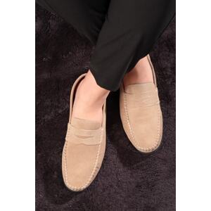 Ducavelli Naran Pánské ležérní boty z pravé kůže, mokasíny, lehké boty, semišové boty.