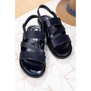 Ducavelli Roma Pánské sandály z pravé kůže, sandály z pravé kůže, sandály s ortopedickou stélkou, lehké kožené sandály.