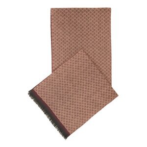 ALTINYILDIZ CLASSICS Men's Burgundy-brown Patterned Knitted Scarf