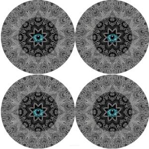 Bertoni Home Unisex's 4 Thick Round Table Pads Set Look