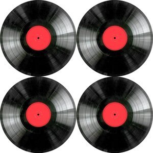 Bertoni Home Unisex's 4 Round Table Pads Set Vinyl