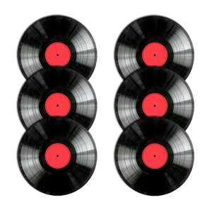 Bertoni Home Unisex's 6 Round Table Pads Set Vinyl