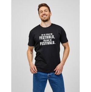 ZOOT Original Bílé pánské tričko ZOOT.Original Co se stane na festivalu, zůstane na festivalu